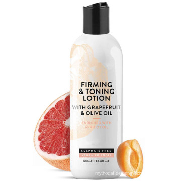 Vegan Friendly Natural Grapefruit &amp; Olivenöl Straffende &amp; tonisierende Körperlotion